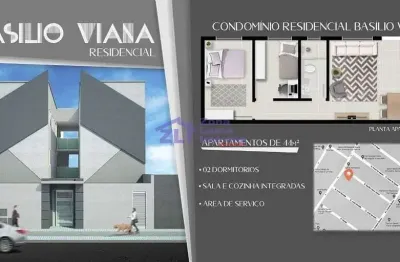 -apartamento 44m - novo-  ch. belenzinho- 2 dormitórios- $ 225.000,00