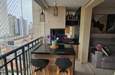 Apartamento com VARANDA GOURMET e MOBILIADO a venda, Vila Regente Feijó, São Paulo, SP