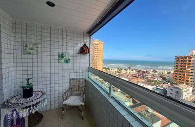 Apartamento à venda na ocian, 1 dormitório, vista para o mar e lazer com piscina