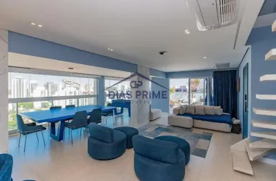 Cobertura duplex para venda em são paulo, santo amaro, 3 dormitórios, 3 suítes, 3 banheiros, 3 vagas