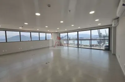 Sala comercial com 92,93m² pronta para trabalhar em valongo, santos/sp