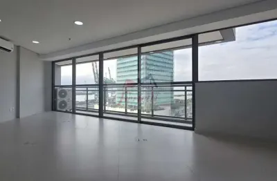 Sala comercial com 70,34m² para locação em edifício em valongo, santos/sp