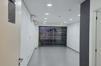 Sala comercial com 42,14m² para locação em edifício em valongo, santos/sp