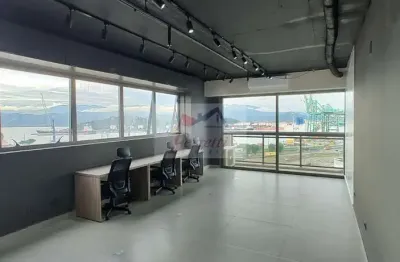 Sala comercial com 50,79m² à pronta para trabalhar, valongo, santos/sp