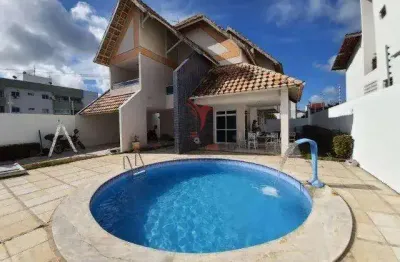 Casa em cabedelo de 4 quartos , 3 vagas de garagem piscina terraço em l + jardineira
