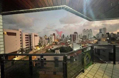 Apartamento de 3 quartos a 200 mts da praia do bessa, varandão.1 suite, 1 vaga de garagem