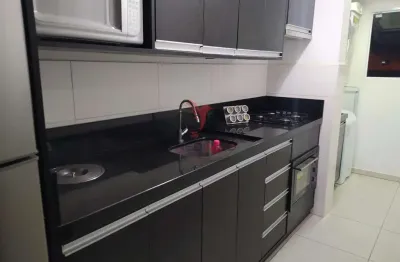 Apartamento com 2 dormitórios sendo uma suíte e sacada com churrasqueira