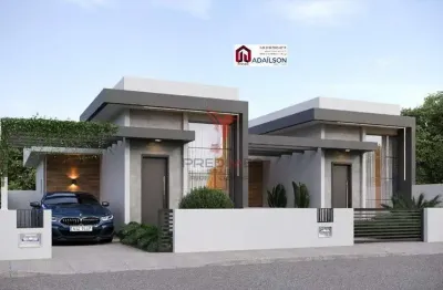 Casa geminada no loteamento bosque são josé -sc / r$ 415,990.00