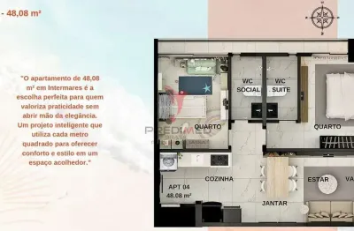 Apartamento com 2 quartos à venda no Intermares, Cabedelo 