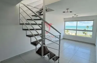 Cobertura duplex no cabo branco a 50m da praia com vista para o mar com projetados