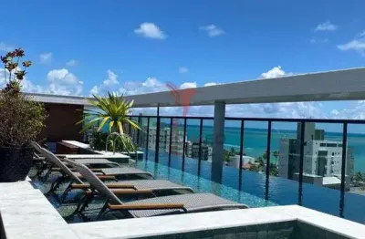 Apartamento em camboinha a 200m da praia em condomínio com área de lazer completa