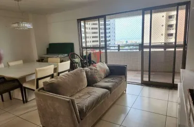 Apartamento com vista mar, em condomínio clube. no altiplano de cabo branco