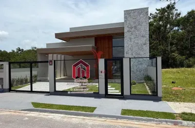 Linda casa moderna com 3 suítes e área gourmet – são josé/sc - brasil