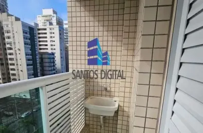 Apartamento para venda em santos, josé menino, 2 dormitórios, 1 banheiro, 1 vaga