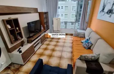 Apartamento para venda em santos, aparecida, 1 dormitório, 1 banheiro, 1 vaga