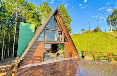 Cabana das nuvens à venda – mobiliada e decorada em condomínio fechado em rancho queimado/sc