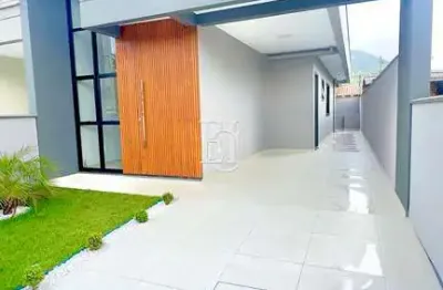 Casa térrea nova à venda no bosque são josé/sc – moderna, iluminada e com varanda gourmet