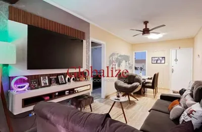 Apartamento à venda com 100m², 2 quartos, garagem fechada, dependência completa por R$480.000,00 na Ponta da Praia em Santos