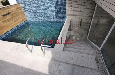 Sobreposta alta duplex com 4 suítes sendo 1 com banheira de hidromassagem na Ponta da Praia em Santos (SP) por R$.1.950.000,00