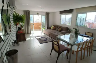 Cobertura duplex com 3 dormitórios à venda, 208 m² por r$ 1.290.000 - marapé - santos/sp