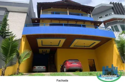 Sobrado com 4 dormitórios à venda, 420 m² por r$ 1.550.000,00 - cidade parquelandia - mogi das cruzes/sp
