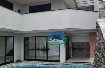 Sobrado com 3 dormitórios, 350 m² - venda por r$ 3.700.000,00 ou aluguel por r$ 16.500,00/mês - jardim imperial hills iii - arujá/sp