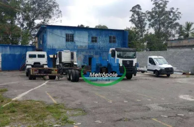 Galpão para alugar, 500 m² por r$ 35.000,00/mês - jardim albertina - guarulhos/sp