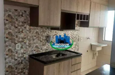 Apartamento com 2 dormitórios para alugar, 45 m² por r$ 1.900,00/mês - jardim adriana - guarulhos/sp