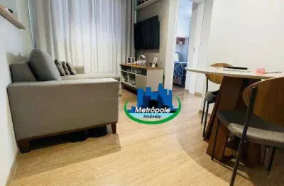 Apartamento com 2 dormitórios à venda, 47 m² por r$ 280.000,00 - vila rio de janeiro - guarulhos/sp