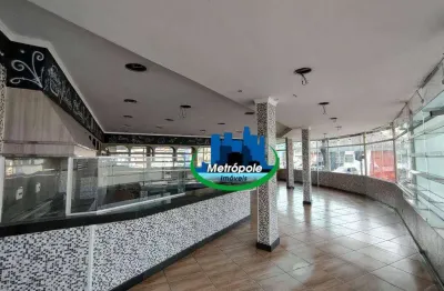 Salão para alugar, 182 m² por r$ 8.127,78/mês - jardim são domingos - guarulhos/sp