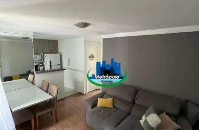 Apartamento com 2 dormitórios à venda, 45 m² por r$ 215.000,00 - água chata - guarulhos/sp