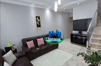 Sobrado com 3 dormitórios à venda, 143 m² por r$ 580.000 - jardim são joão - guarulhos/sp
