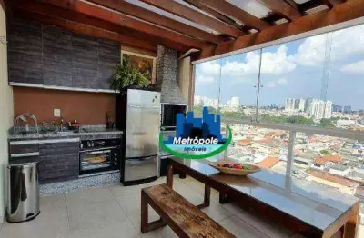 Apartamento duplex com 2 dormitórios à venda, 123 m² por r$ 640.000,00 - parque continental - guarulhos/sp