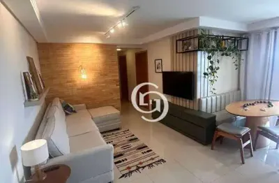Apartamento mobiliado em andar alto à venda, 70 m² por r$ 549.000 - pacaembu - cascavel/pr