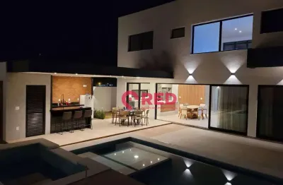 Casa com 3 dormitórios à venda, 292 m² por r$ 2.850.000,00 - alphaville nova esplanada - votorantim/sp