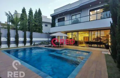 Casa com 3 dormitórios à venda, 327 m² por r$ 4.500.000,00 - condomínio residencial jardim tripoli - americana/sp
