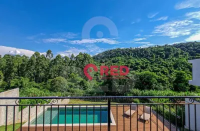 Casa fundo mata com 5 quartos à venda, 460 m² por r$ 5.200.000 - condominio serra azul 1 - itupeva/sp