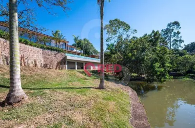 Casa frente lago com 6 quartos à venda, 750 m² por r$ 15.500.000 - condomínio terras de são josé - itu/sp