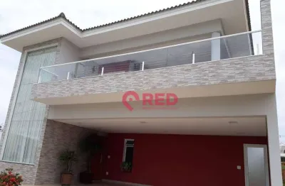 Sobrado com 3 dormitórios à venda, 318 m² por r$ 2.200.000,00 - condomínio chácara ondina - sorocaba/sp
