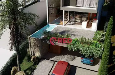 Sobrado com 3 dormitórios à venda, 243 m² por r$ 2.090.000,00 - condomínio vale das águas - bragança paulista/sp