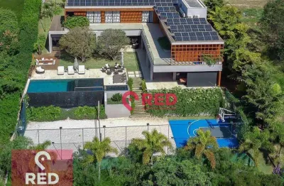 Sobrado com 6 dormitórios à venda, 887 m² por r$ 18.500.000,00 - condomínio terras de são josé ii - itu/sp