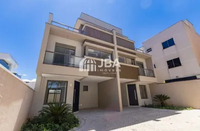 Casa em condomínio fechado com 3 quartos à venda na rua peru, 231, bacacheri, curitiba, 119 m2 por r$ 997.500