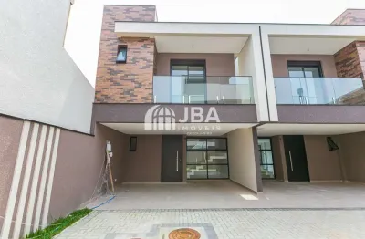 Casa em condomínio fechado com 3 quartos à venda na rua vereador augusto staben, 333, bacacheri, curitiba, 155 m2 por r$ 1.075.000