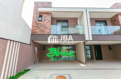 Casa em condomínio fechado com 3 quartos à venda na rua vereador augusto staben, 333, bacacheri, curitiba, 155 m2 por r$ 1.021.250