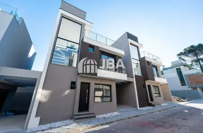 Casa em condomínio fechado com 3 quartos à venda na rua jaboticabas, 78, uberaba, curitiba, 111 m2 por r$ 750.000