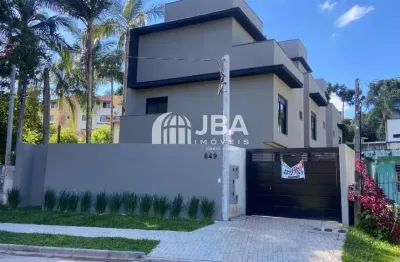 Casa em condomínio fechado com 3 quartos à venda na rua doutor carlos de paula soares, 849, mercês, curitiba, 122 m2 por r$ 953.000