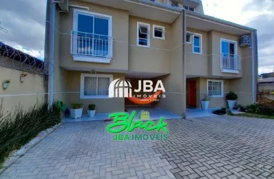 Casa em condomínio fechado com 3 quartos à venda na rua felício zibarth, 149, uberaba, curitiba, 115 m2 por r$ 779.900