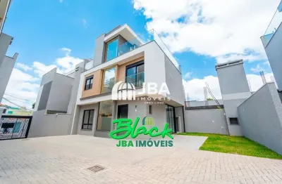 Casa em condomínio fechado com 4 quartos à venda na rua coronel joaquim sarmento, 101, bom retiro, curitiba, 137 m2 por r$ 1.290.000