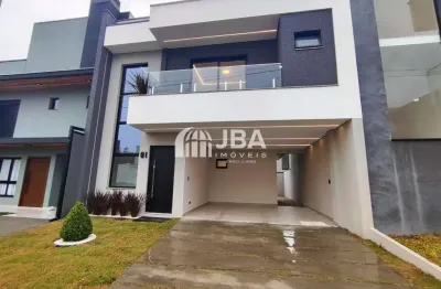 Casa em condomínio fechado com 3 quartos à venda na rua regina stuzinski ramos, 40, costeira, são josé dos pinhais, 130 m2 por r$ 850.000