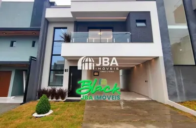 Casa em condomínio fechado com 3 quartos à venda na rua regina stuzinski ramos, 40, costeira, são josé dos pinhais, 130 m2 por r$ 830.000